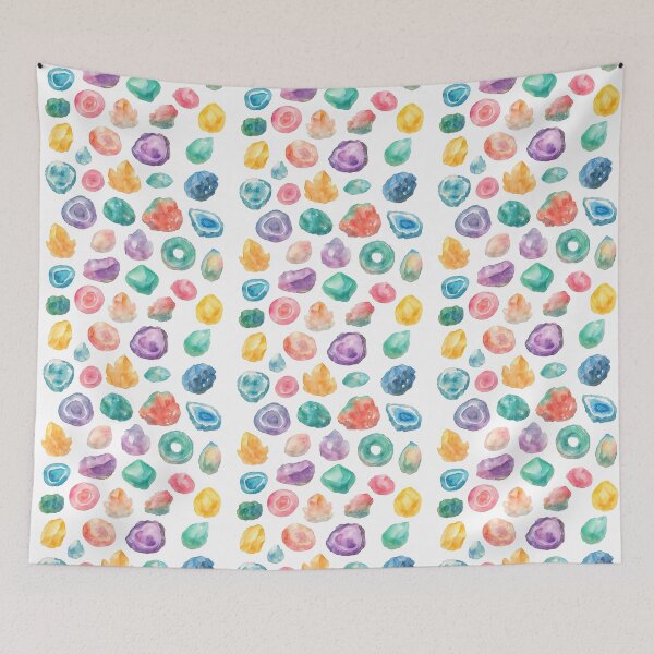 Item preview, Watercolor Crystal and Gemstone Collection Illustration designed and sold by ArtfulWeave.