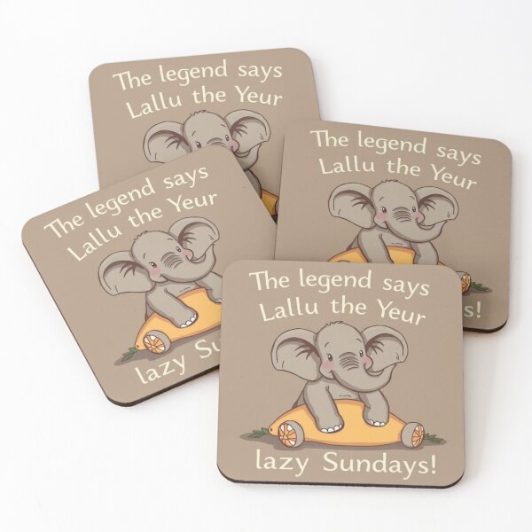 Item preview, The legend says Lallu the Elephant invented lazy Sundays designed and sold by SSMC DREAM DESIGN.