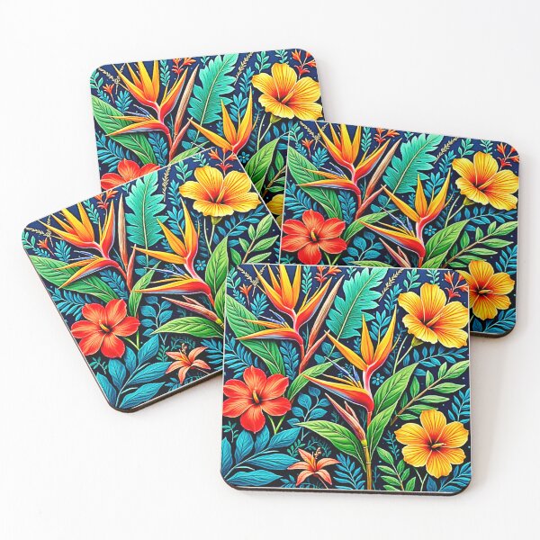Item preview, Tropical Leaves Bloom Art designed and sold by Health And Fitness Posts e-Store.