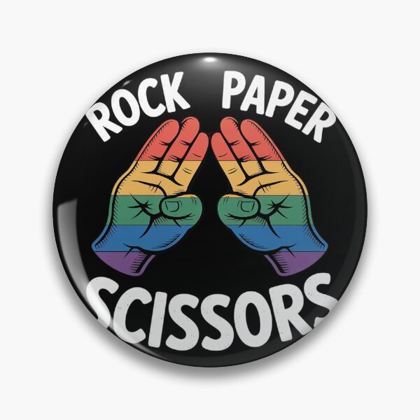 Item preview, Gay Lesbian Rock Paper Scissors Rainbow Pride Lgbt Women  designed and sold by KonstanKoraner.