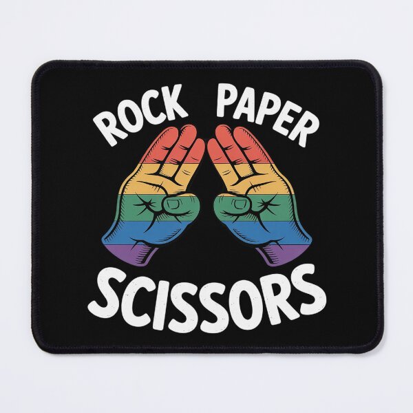 Item preview, Gay Lesbian Rock Paper Scissors Rainbow Pride Lgbt Women designed and sold by KonstanKoraner.