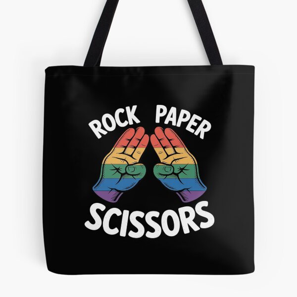 Item preview, Gay Lesbian Rock Paper Scissors Rainbow Pride Lgbt Women  designed and sold by KonstanKoraner.