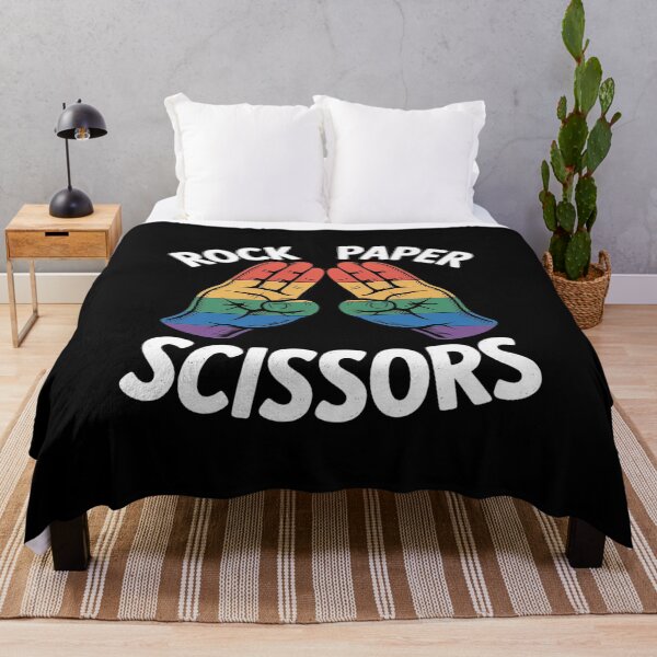 Item preview, Gay Lesbian Rock Paper Scissors Rainbow Pride Lgbt Women  designed and sold by KonstanKoraner.