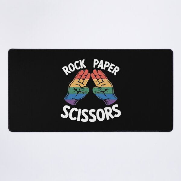 Item preview, Gay Lesbian Rock Paper Scissors Rainbow Pride Lgbt Women designed and sold by KonstanKoraner.