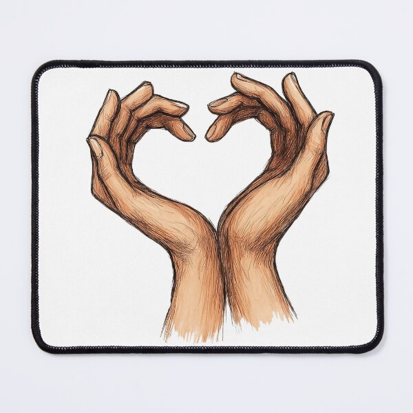 Item preview, Sketch Hands Forming Heart Symbol Illustration designed and sold by ArtfulWeave.
