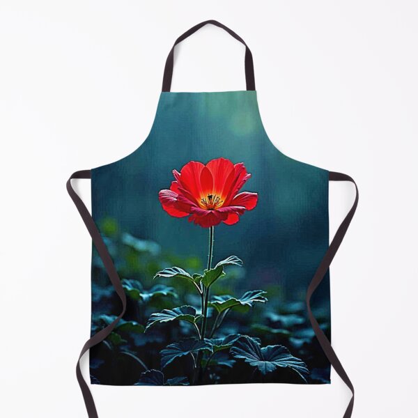 Item preview, Single Red Bloom Focus Design designed and sold by Health And Fitness Posts e-Store.