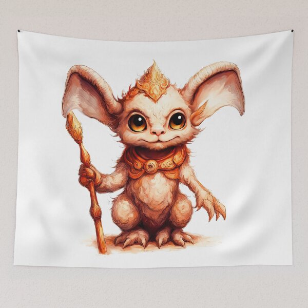 Item preview, Charming Little Ifrit Demon: Whimsical Cartoon Character Art designed and sold by LanaGustavsson.