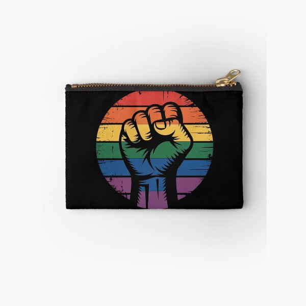 Item preview, Gay Pride Resist Fist Rainbow Flag LGBTQ designed and sold by KonstanKoraner.