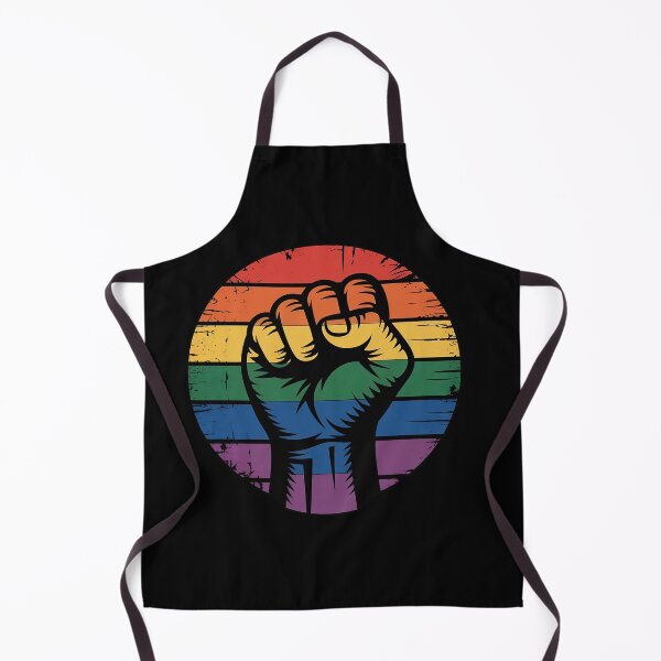 Item preview, Gay Pride Resist Fist Rainbow Flag LGBTQ designed and sold by KonstanKoraner.