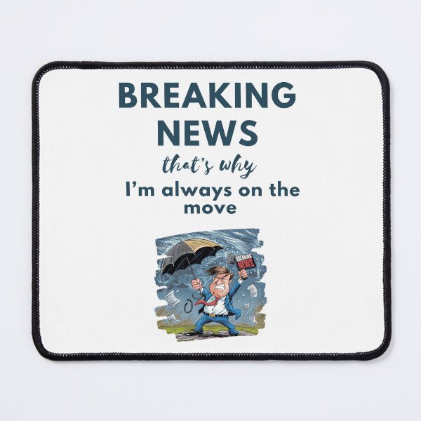 Item preview, Storm Reporter Chaos – Funny Breaking News Weather Shirt | Wind & Laughs Guaranteed, breaking news parody design, journalism joke t-shirt, TV news humor gift, funny journalist mug designed and sold by BrewtifulMugs.