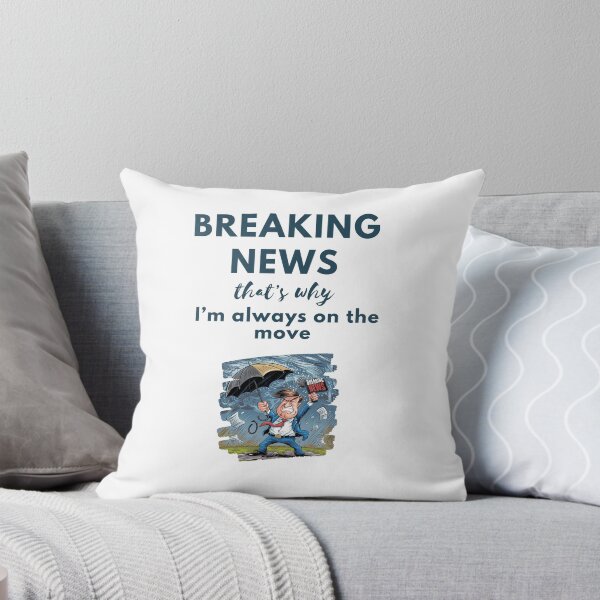 Item preview, Storm Reporter Chaos – Funny Breaking News Weather Shirt | Wind & Laughs Guaranteed, breaking news parody design, journalism joke t-shirt, TV news humor gift, funny journalist mug designed and sold by BrewtifulMugs.