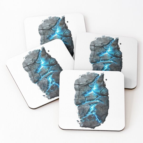 Item preview, Rune of Thunder – Ancient Blue Lightning Stone designed and sold by AlexLineArt.