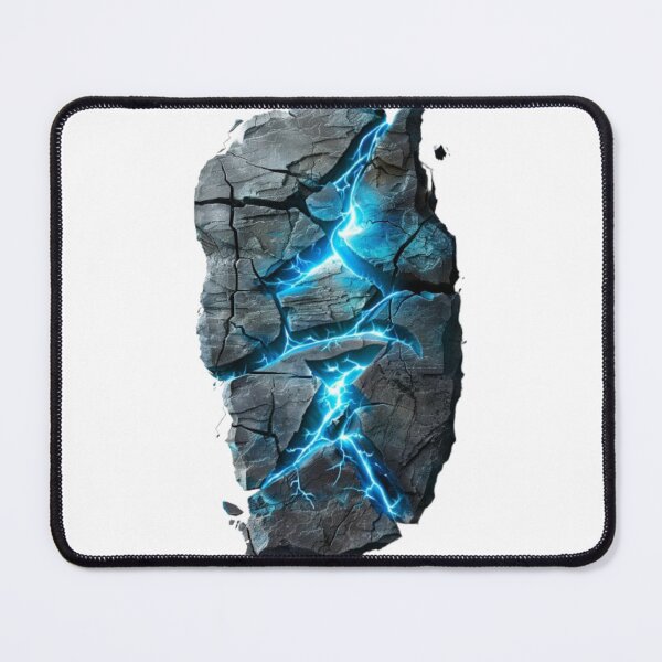 Item preview, Rune of Thunder – Ancient Blue Lightning Stone designed and sold by AlexLineArt.