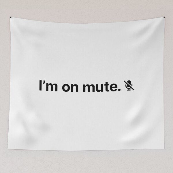 Item preview, I'm On Mute (Black) designed and sold by STUDIO-72.