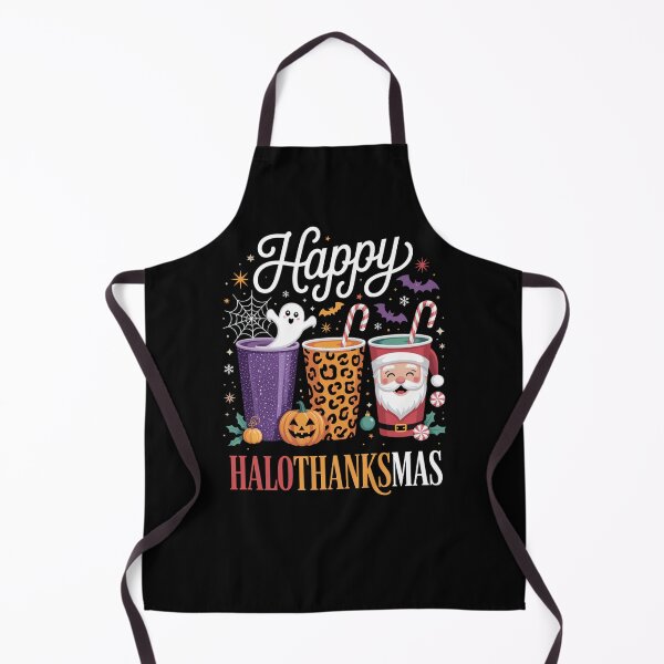 Item preview, Happy Hallothanksmas Halloween Thanksgiving Christmas designed and sold by Gogetgiggles.