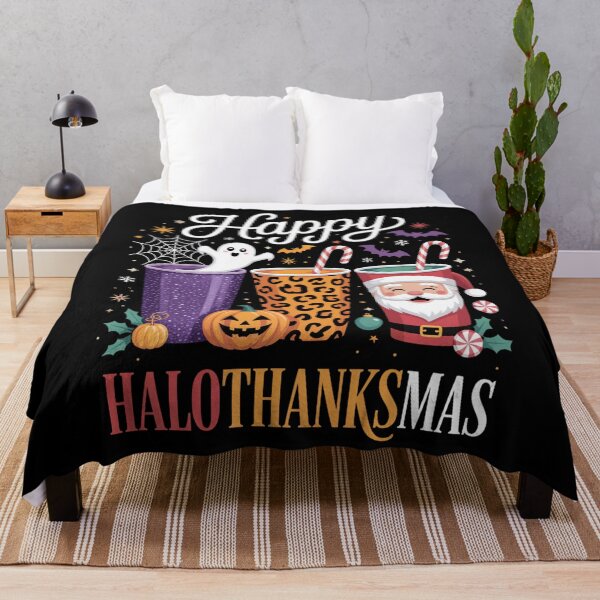 Item preview,  Happy Hallothanksmas Halloween Thanksgiving Christmas designed and sold by Gogetgiggles.