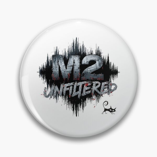 Item preview, M2 Unfiltered Crazy Black Cat – Metallic Silver Urban Illustration designed and sold by ShadeScapeArt.