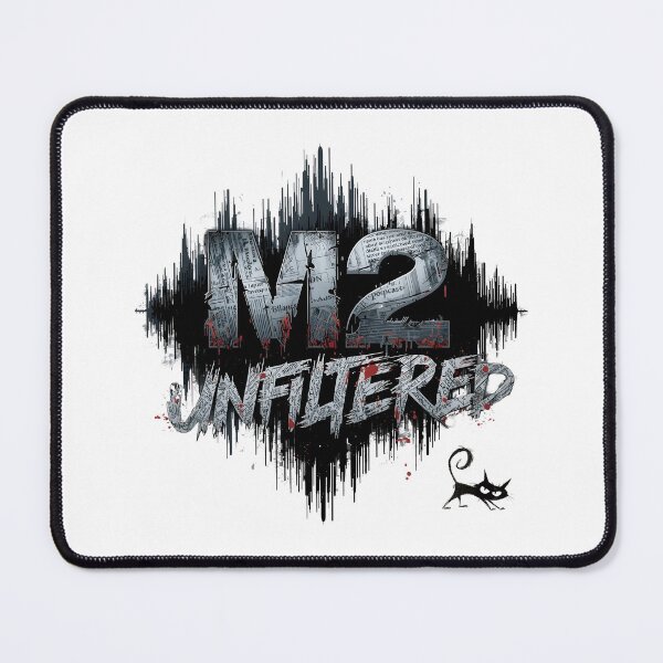 Item preview, M2 Unfiltered Crazy Black Cat – Metallic Silver Urban Illustration designed and sold by ShadeScapeArt.