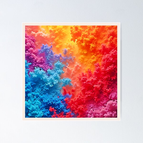 Item preview, Diseño de nubes abstractas y vibrantes designed and sold by Health And Fitness Posts e-Store.