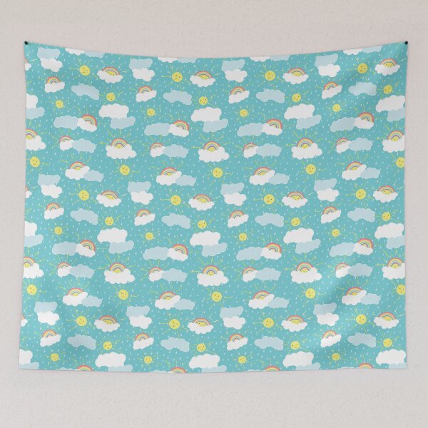 Item preview, Copy of Blue Sky Mood Board with Rainbow, Sun, rain, Cloud designed and sold by SanSherDesigns.