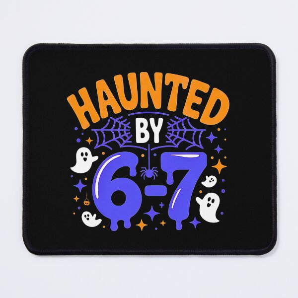 Item preview, Haunted by 67 with Ghosts and Pumpkins designed and sold by FerminVigo.