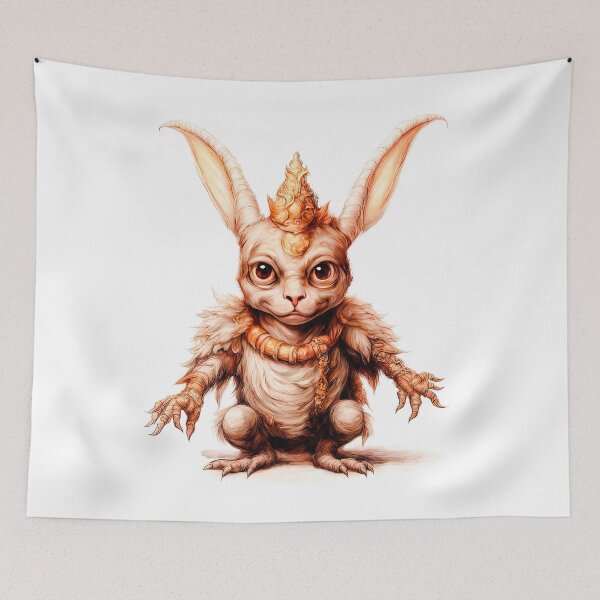 Item preview, Charming Little Ifrit Demon: Whimsical Cartoon Character Art designed and sold by LanaGustavsson.
