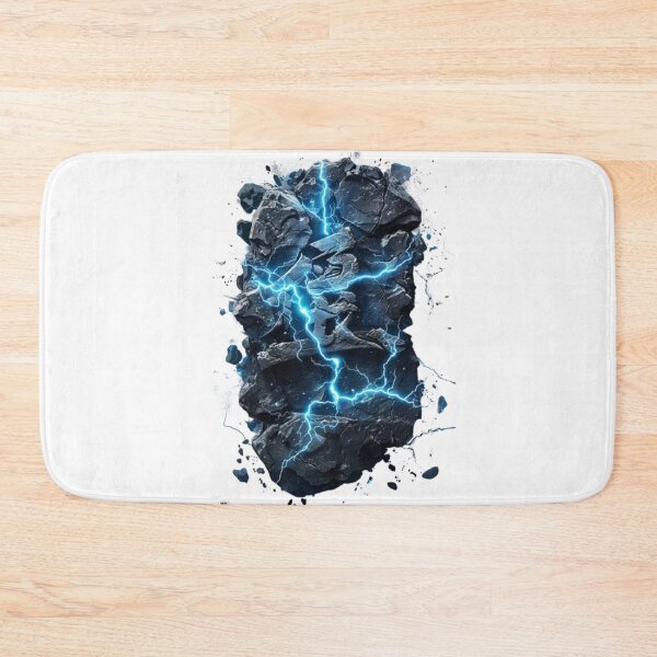 Item preview, Rune of Storm – Shattered Blue Lightning Stone designed and sold by AlexLineArt.