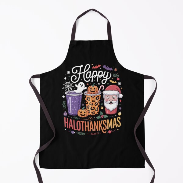Item preview, Happy Hallothanksmas Halloween Thanksgiving Christmas designed and sold by Gogetgiggles.