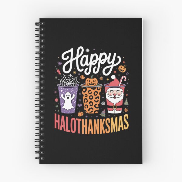 Item preview, Happy Hallothanksmas Halloween Thanksgiving Christmas designed and sold by Gogetgiggles.