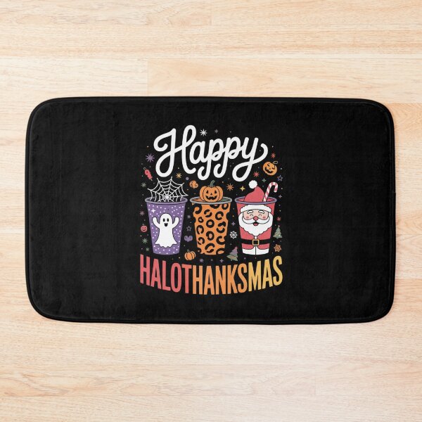 Item preview, Happy Hallothanksmas Halloween Thanksgiving Christmas designed and sold by Gogetgiggles.