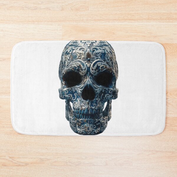 Item preview, Ornate Blue Skull designed and sold by Przecinak.