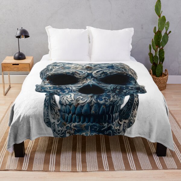 Item preview, Ornate Blue Skull designed and sold by Przecinak.