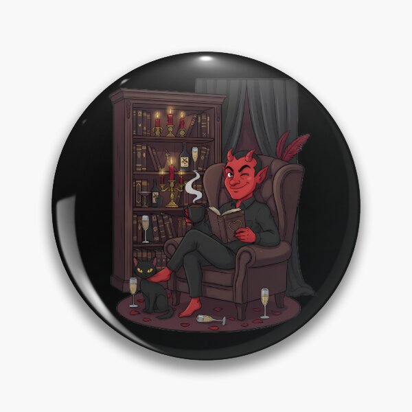 Item preview, Cozy Demon's Study Devilish Bookworm designed and sold by By:MarcinK.