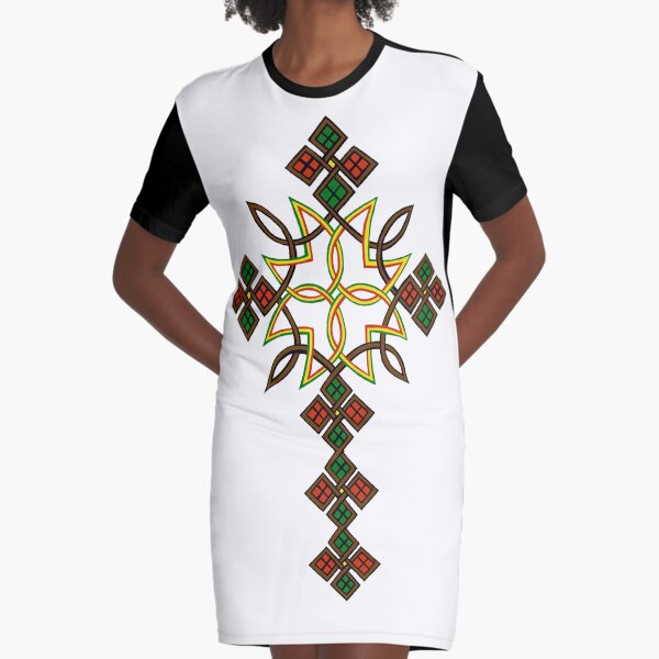 Ethiopian cross Graphic T-Shirt Dress