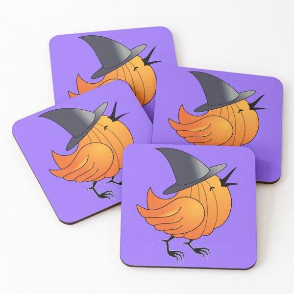 Item preview, Witchy Pumpkin Bird designed and sold by fishbirdstudios.
