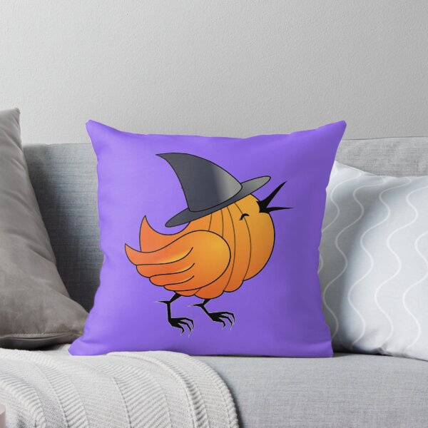 Item preview, Witchy Pumpkin Bird designed and sold by fishbirdstudios.