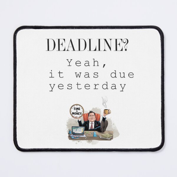 Artikelvorschau, Lustiges Boss-Shirt – Deadline ist nur ein Vorschlag | Zeit ist Geld T-Shirt, Manager-Kaffee-Shirt, Business-Humor-Shirt, Arbeitsplatz-Humor-Shirt, sarkastisches Büro-Zitat-Shirt, lustige Boss-Tasse entworfen und verkauft von BrewtifulMugs.