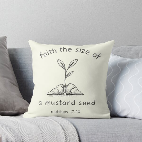 Item preview, Faith the Size of a Mustard Seed — Matthew 17:20 Christian Inspiration Art designed and sold by Loving Nature Gifts.