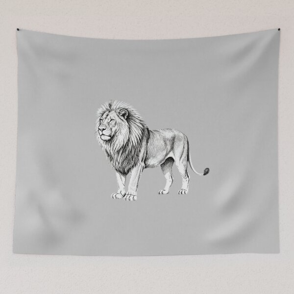 Item preview, Sketch Lion Majesty designed and sold by LuckCraftStudio.