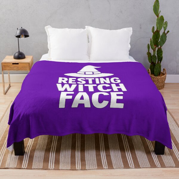 Item preview, Resting Witch Face Halloween Pun designed and sold by JWSkylarkApp.