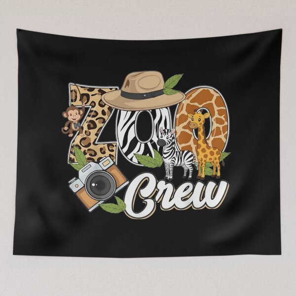 Item preview, Zoo Crew Monkey Zebra Giraffe Design designed and sold by BirdsnStuff.