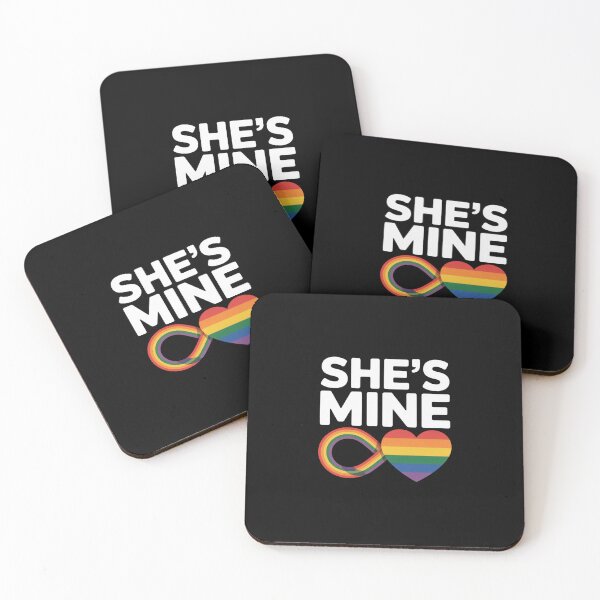 Item preview, im hers shes mine matching for pride lesbian couples LGBTQ 2  designed and sold by dainegilbert.