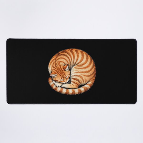 Item preview, Curled Orange Tabby Sleeper designed and sold by LuckCraftStudio.
