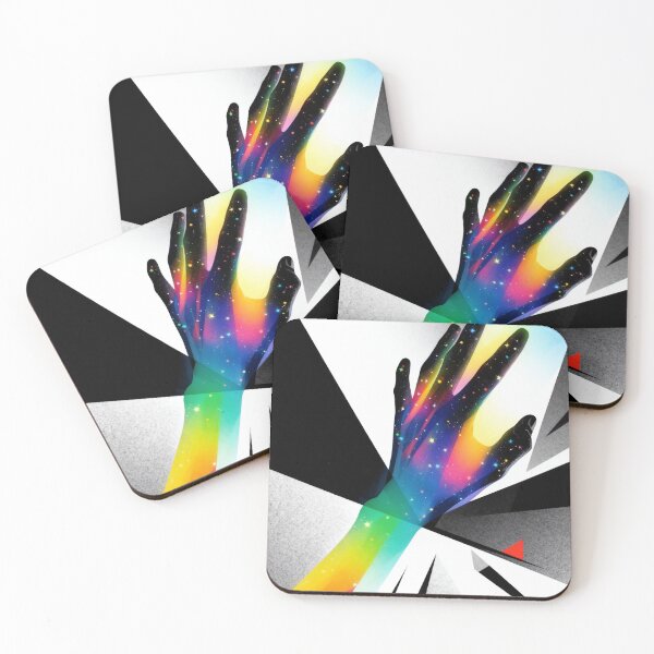 Item preview, Cosmic Embrace Rainbow Hand Abstract designed and sold by zzz888.
