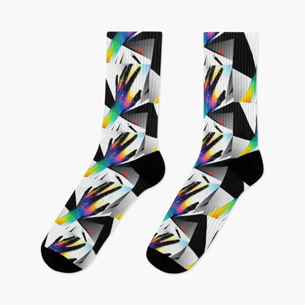 Item preview, Cosmic Embrace Rainbow Hand Abstract designed and sold by zzz888.