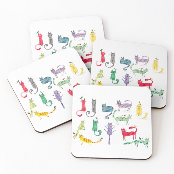 Item preview, Watercolor Funny Cats designed and sold by Corduroy9.