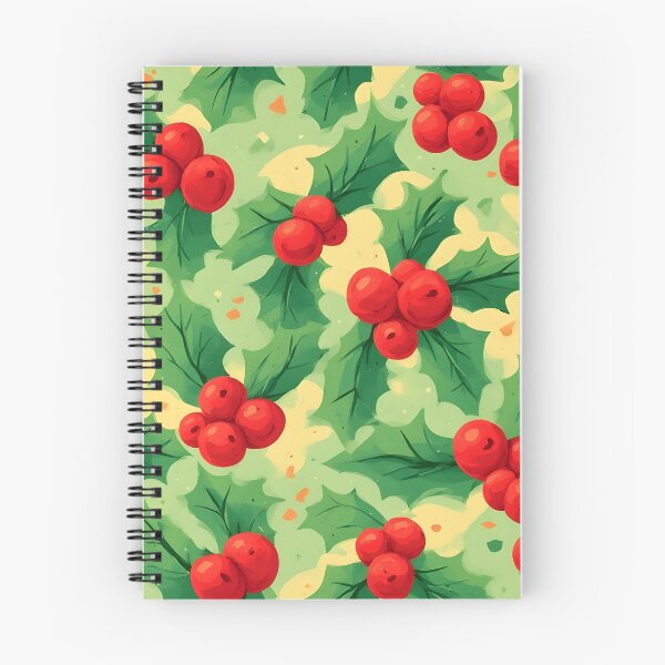 Item preview, Cheerful Christmas Holly Leaves Joyeux Noel Holiday Foliage Red and Green designed and sold by LeafPrints.