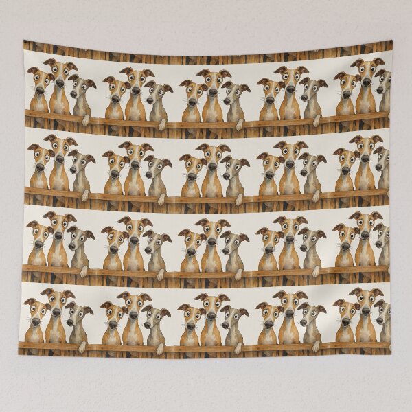 Item preview, Cute Whippet Dog ' We 3 Whippets ' BY SHiRLeY MacARTHuR designed and sold by Shirley MacArthur Art.