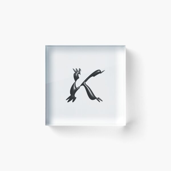 Item preview, Abstract Letter K in Modern Fluid Style designed and sold by uncoXab.