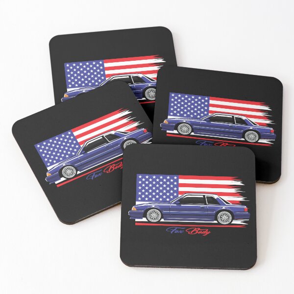 Item preview, Fox Body Muscle Car – American Flag Classic Car Lover designed and sold by Rifart Shop.
